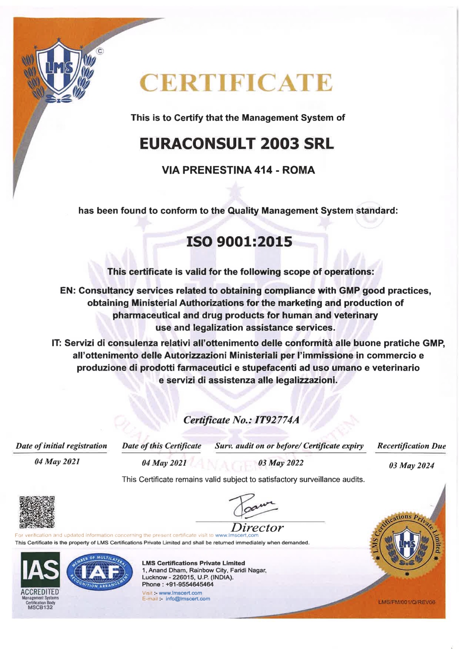 Immagine - Certificazione iso9001 